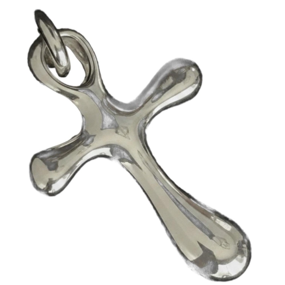 Robert Lee Morris RLM Studio Sterling Silver Cross Pendant 925 Sculptural